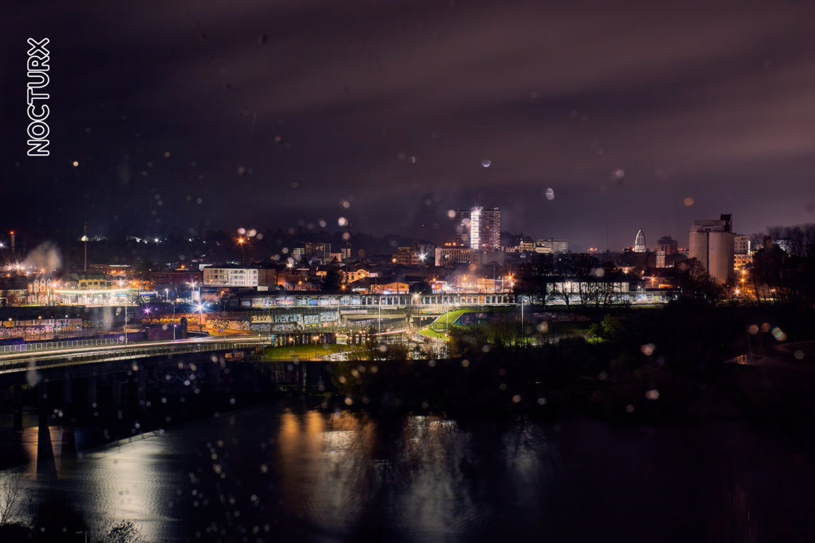 Osorno en una Noche Lluviosa